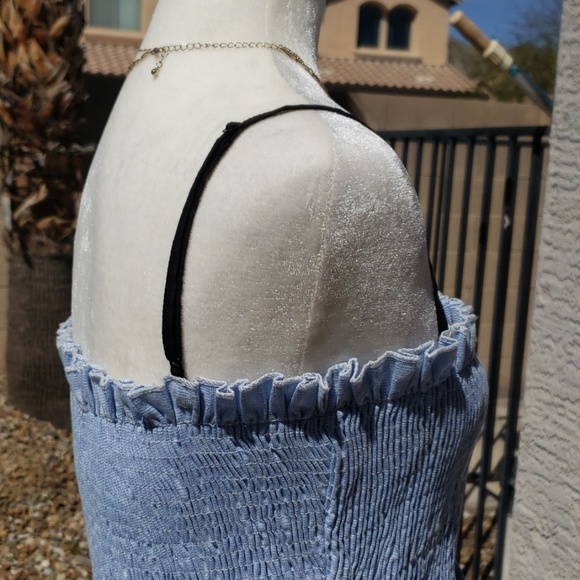 **SOLD** NEW English Factory Cropped Ruffle Tube Top - Picture 4 of 5